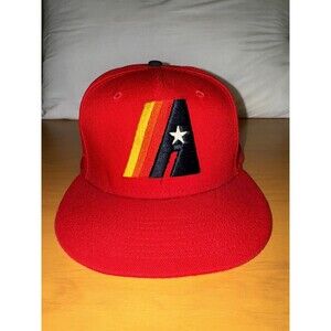 HOUSTON ASTROS 50th ANNIVERSARY TWO TONE EDITION NEW ERA FITTED HAT - Sz 7 5/8